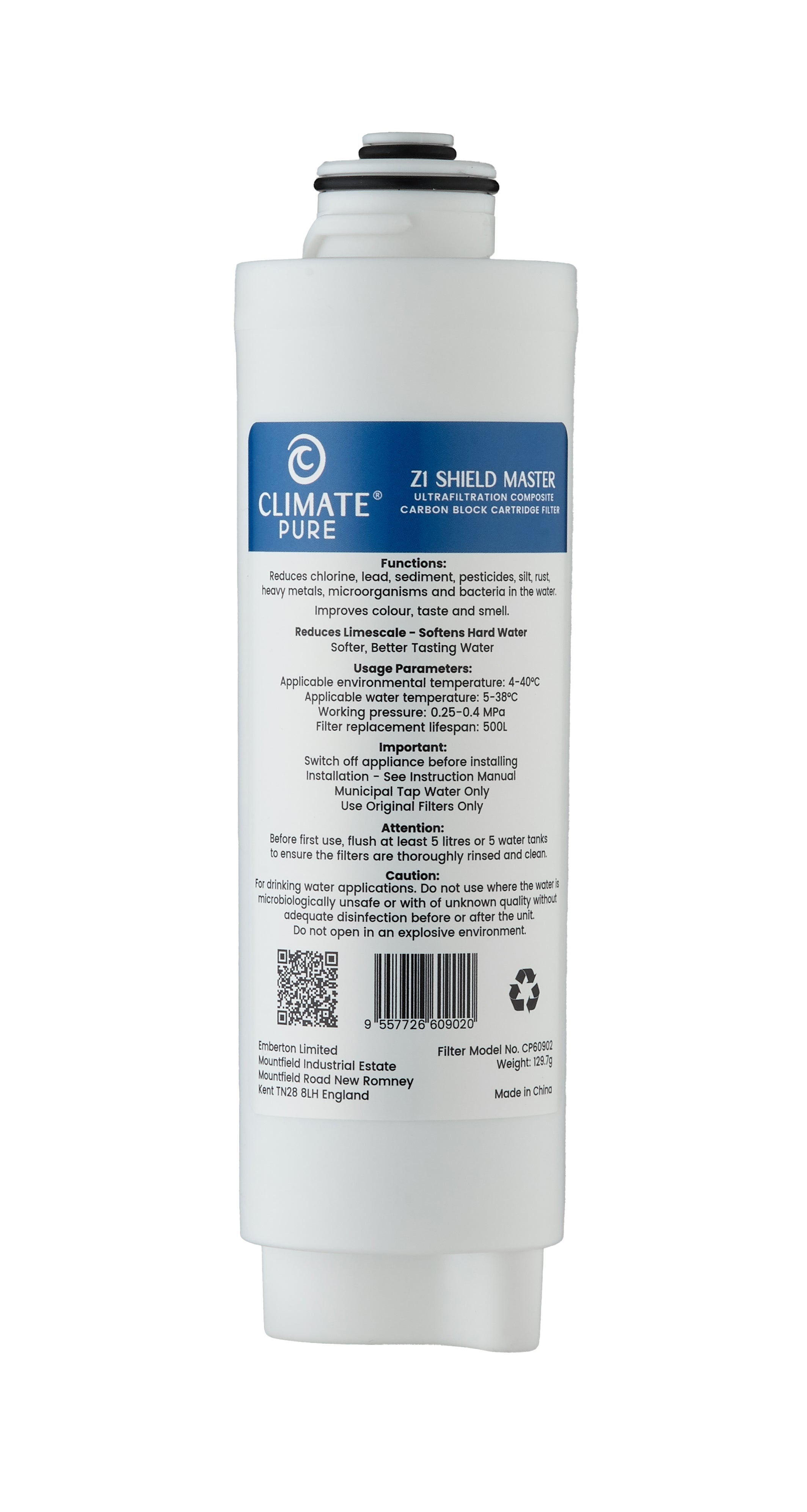 Purificateur d'eau 1.0L